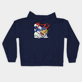 Great Wave Off Ramen Kids Hoodie